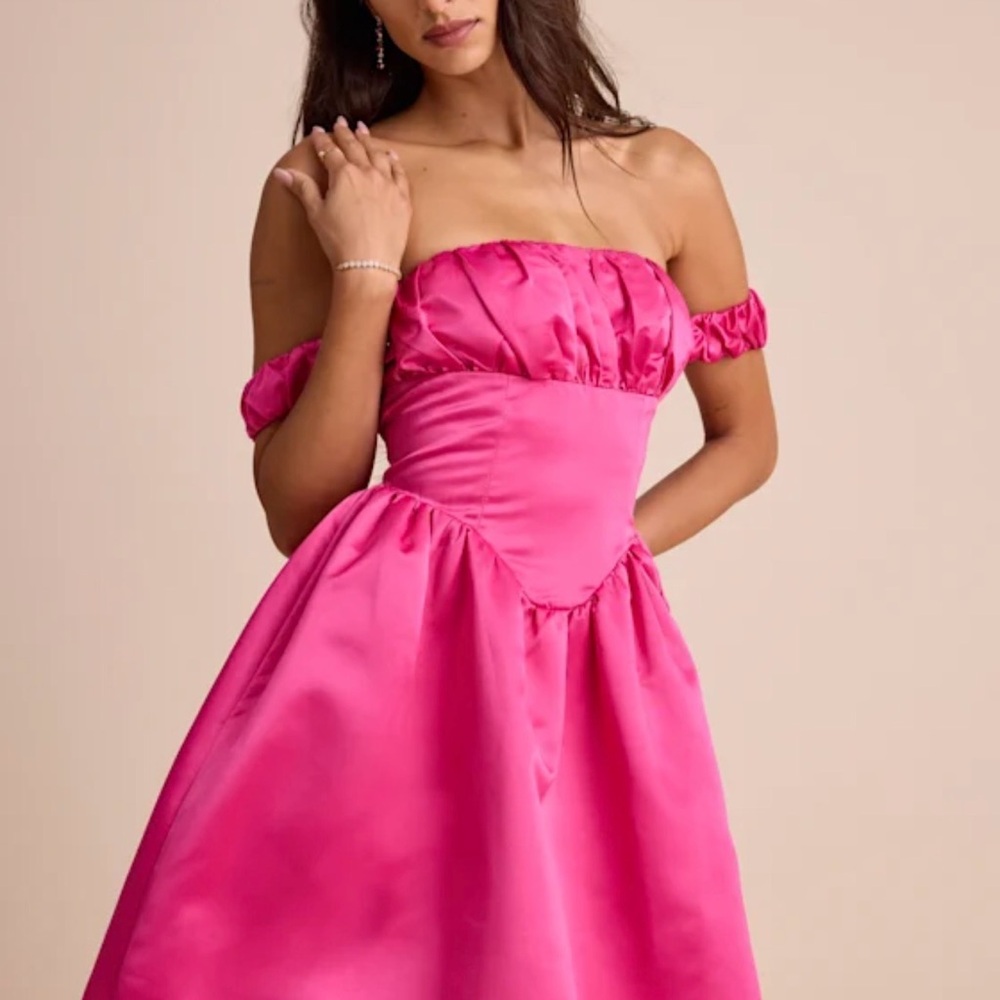 Lulu's Vibrant Pink Backless Dress - Picture 3 of 9